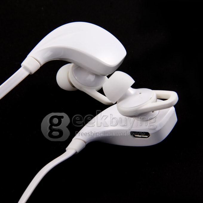 Connice Muses 1 Wireless Sporty Bluetooth 4.0 Headphone Earphone Music & Call Pair 2 Devices iOS Android iPhone6 Plus - White