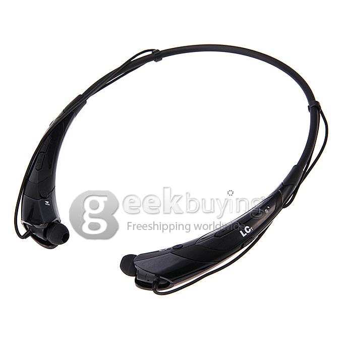 HBS-760 Wireless Tone Bluetooth 4.0+EDR Stereo Handsfree Neckband Sports Headset Headphone Earphone for Android iOS iPhone 6 Plus - Black
