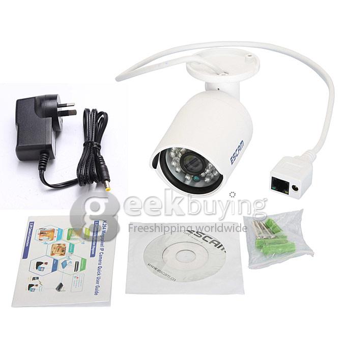 ESCAM QD310 HD 720P P2P Dome IP Camera ONIVF Home Security Surveillance CCTV Smart Phone View 24pcs IR LEDs