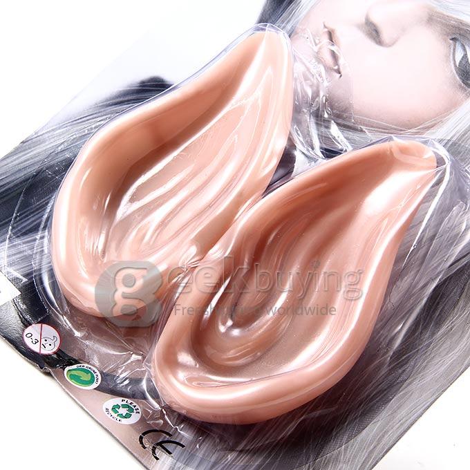 Soft Latex Pointed Prosthetic Ear Cosplay Accessories LARP Fairy Pixie Elf Ears for Halloween Dance and Party