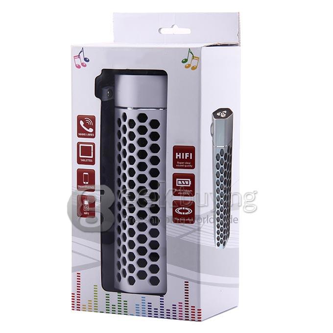 New Cup Model X6 Mini Wirelss Bluetooth Speaker Hands Free with TF Card Slot Mic Blutooth for Android iOS iPhone 6 Plus - White