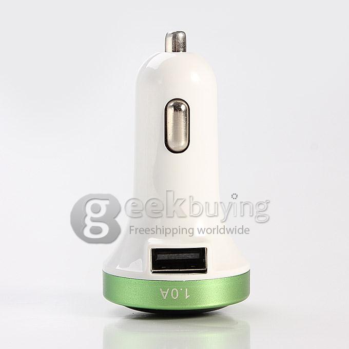 ES-05 Universal Dual USB 2 Port 3.1A Car Charger Adapter for iPhone 6 Plus Samsung Galaxy Cellphone Tablet GPS - Green