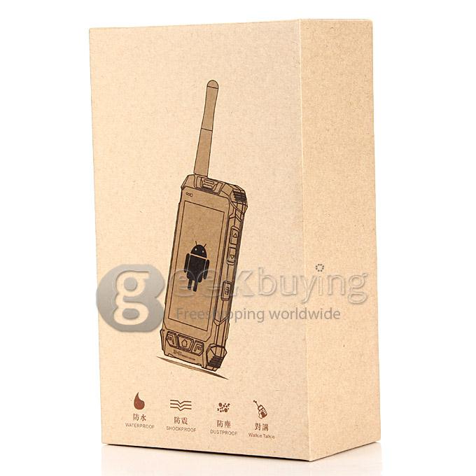 ZGPAX S9 MTK6572W Dual Core 1.3GHz Smartphone 4.5 Inch Waterproof Phone IP67 Walkietalkie Android 4.2 GPS/WIFI/Bluetooth - Black+Orange