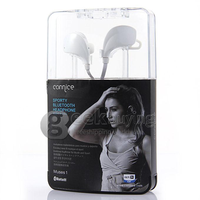 Connice Muses 1 Wireless Sporty Bluetooth 4.0 Headphone Earphone Music & Call Pair 2 Devices iOS Android iPhone6 Plus - White