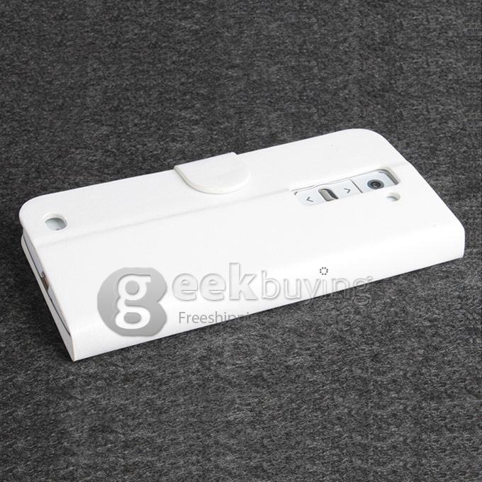 Protective PU Leather Hard Case Cover Shell for Elephone G3 - White