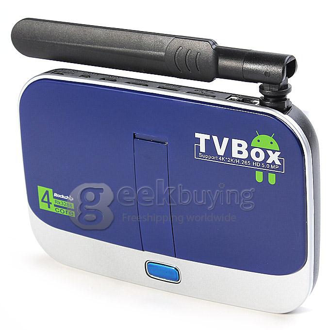 CS928 RK3288 Quad Core 1.8GHz Android 4.4 Mini TV Box HDMI HDD Player 2G/16G 2.4G/5G WIFI 5.0MP Camera Mic H.265 Bluetooth DLNA Miracast Black