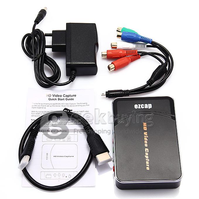 EU Plug HDMI Game Capture 1080P HD Video Capture Recorder Box for Xbox One/360/PS3/WII U with Professional Edit Software