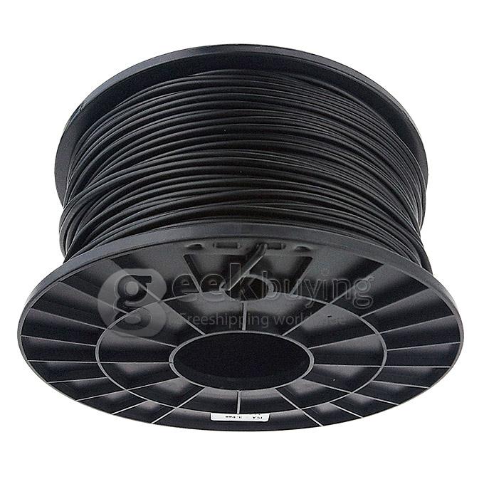 Heacent P003 3D Printer Material PLA Filaments Consumables Plastic Cable 3MM 1KG - Black