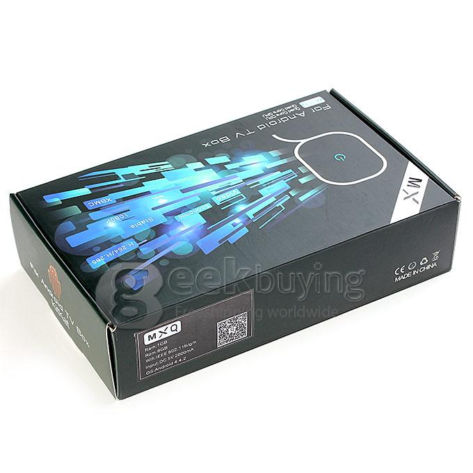MXQ Amlogic S805 Quad Core 1.5GHz Android 4.4 Mini TV Box HDMI HDD Player 1G/8G WIFI Miracast DLNA H.265/HEVC - Black