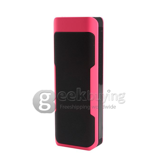 J6 Portable Wireless Bluetooth Speaker with Phone Handsfree Computer Small Speakers Car Bluetooth - Rose Red