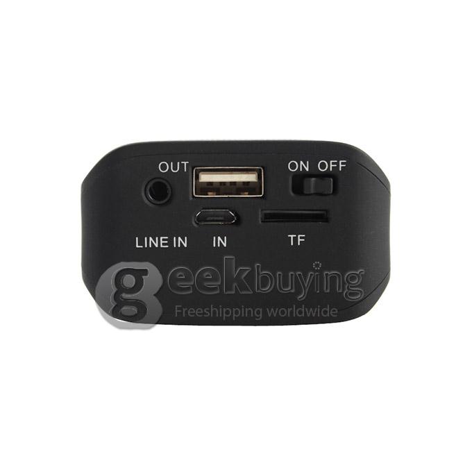 J6 Portable Wireless Bluetooth Speaker with Phone Handsfree Computer Small Speakers Car Bluetooth - Black