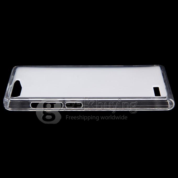 High Quality Protective Silica Gel Case for HUAWEI G6 P6 mini - Transparent