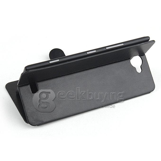 Protective PU Leather Hard Case Cover Shell for Iocean G7 - Black