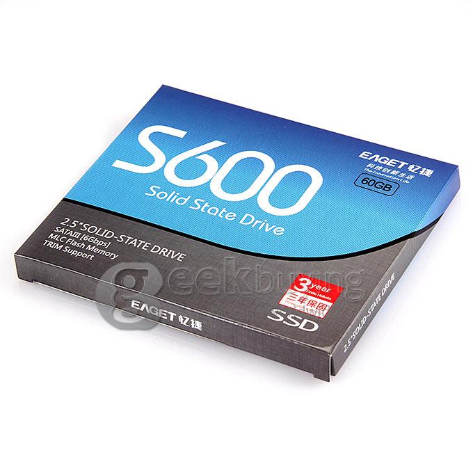 Eaget S600 60GB Solid State Drive SSD 2.5