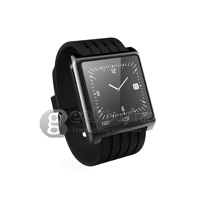 U3 Fashion Smart Bluetooth 4.0 Watch Remote Camera Pedometer Anti Lost Men Women for iPhone Galaxy - Black