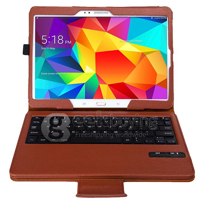 Removable Rechargeable Bluetooth Wireless Keyboard Case Cover For Samsung Galaxy Tab S 10.5
