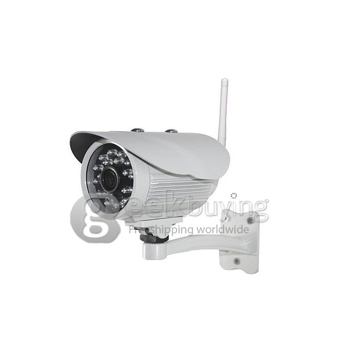 Outdoor Mini Wireless 1/4 Inch 0.3MP CMOS IP Camera Weatherproof with 18 IR LEDs