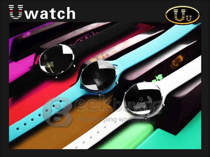 Uwatch Uu Waterproof Smart Bluetooth Watch Pedometer Multimedia Anti-lost Remote Capture for Voice Calls - White