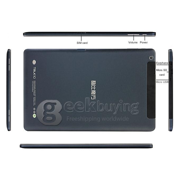 CUBE TALK10 U31GT MTK8382 Quad Core 10.1 Inch Tablet PC Android 4.4 OS IPS 1280*800 1GB RAM 16GB ROM 3G BT GPS - Blue