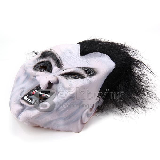 Halloween Thmed Zombie Mask with Elastic Rope Trick Toy Horror Props for Fancy Parties and Dances