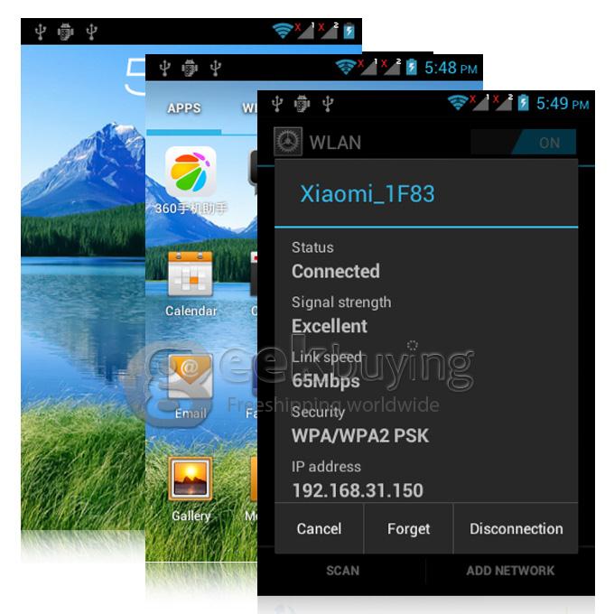 H-mobile F1 MTK6572 Dual Core 1.0GHz Smartphone 3.5Inch 2.0MP Android 4.2 OS Bluetooth WIFI with Leather Sheath - Black