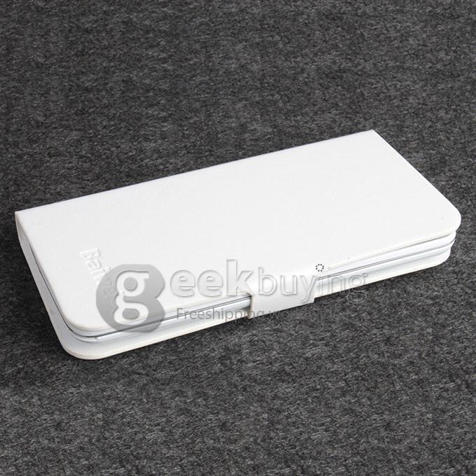 Protective PU Leather Hard Case Cover Shell for Elephone G3 - White