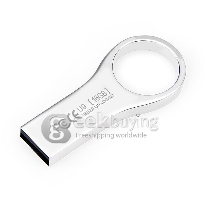 Eaget U9 16GB USB 2.0 High Speed USB Flash Drive U Disk USB Memory Stick USB Pen Drive - Silver