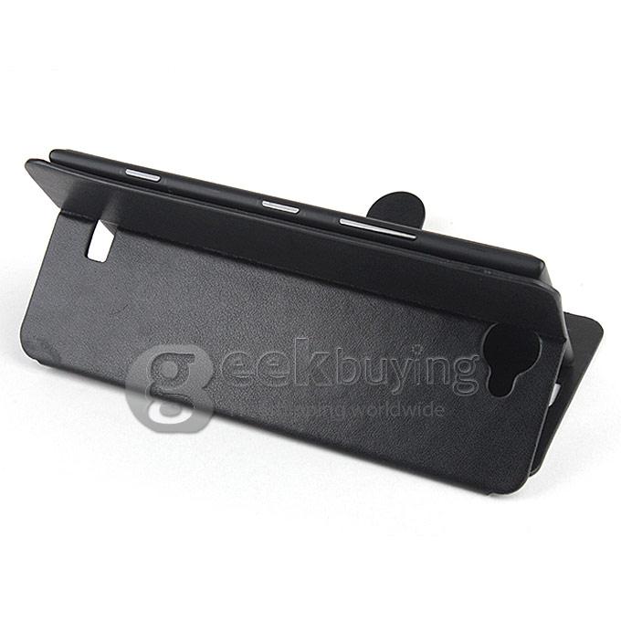 Protective PU Leather Hard Case Cover Shell for Iocean G7 - Black