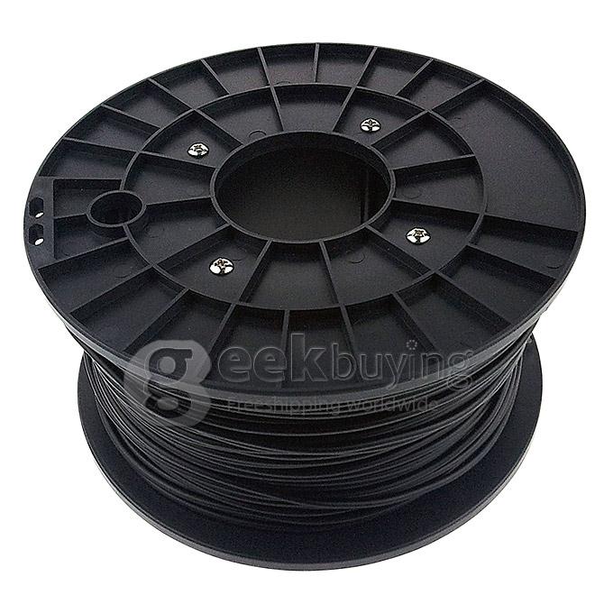 Heacent P003 3D Printer Material PLA Filaments Consumables Plastic Cable 3MM 1KG - Black