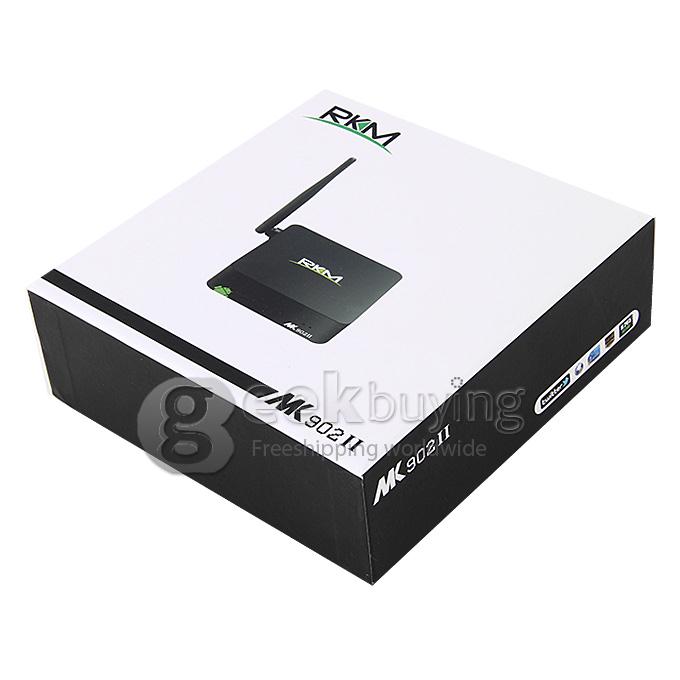RKM MK902II RK3288 1.8GHz Android 4.4 Mini TV Box HDMI HDD Player 1.8GHZ 2G/16G Dual Band 2.4/5G WIFI Bluetooth XBMC DLNA - Black