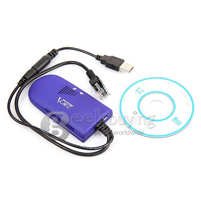 VAP11G USB Wi-Fi Dongle Bridge 2.4GHz IEEE802.11b/g 200Mbps with 10/100M Ethernet Connector- Blue