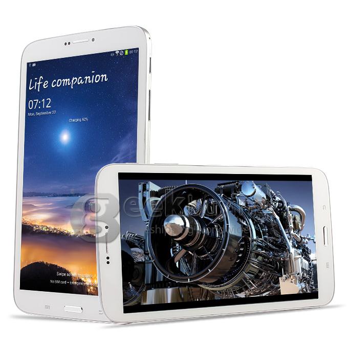 Kingzone KingPad 1 MTK6582 Quad Core 8.0 Inch Phablet Android 4.3 IPS 1GB RAM 8GB ROM 3G GPS Phone Call WCDMA OTG - White