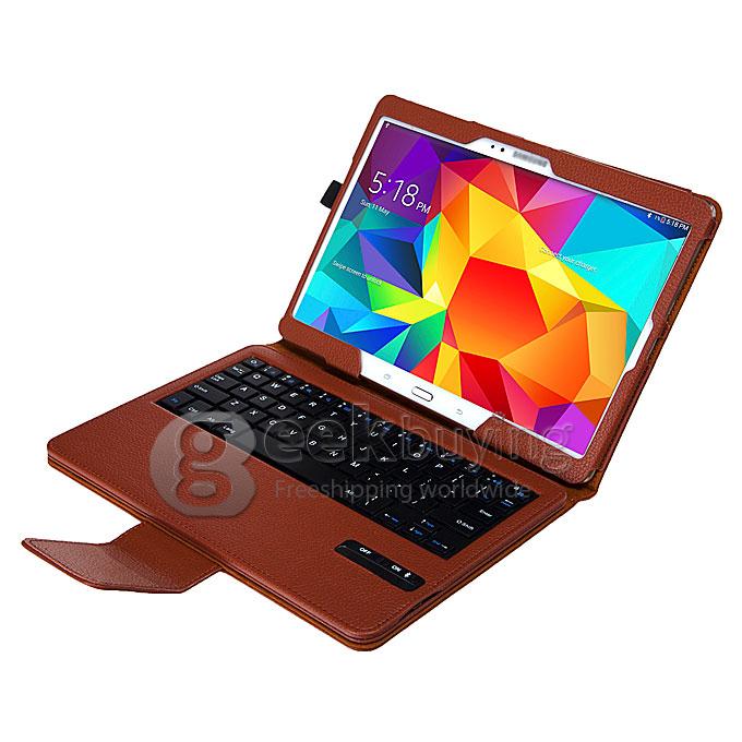 Removable Rechargeable Bluetooth Wireless Keyboard Case Cover For Samsung Galaxy Tab S 10.5