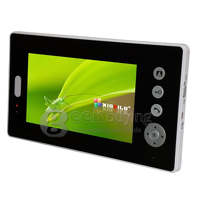 712GA 7 Inch TFT 2.4GHz Digital Wireless Video Door Phone 16 Chord Melodies Hands-free Talk Wireless Unlock