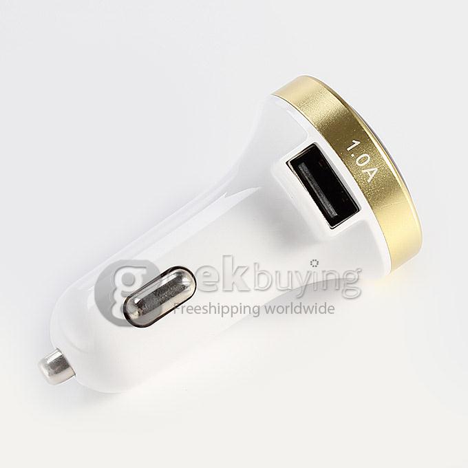ES-05 Universal Dual USB 2 Port 3.1A Car Charger Adapter for iPhone 6 Plus Samsung Galaxy Cellphone Tablet GPS iPhone 6s plus - Golden