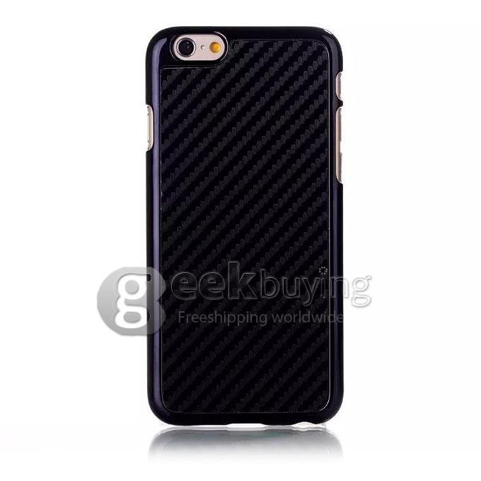Brand New Carbon Fiber Unique Design Hard Cover Case for iPhone 6 Plus - Black