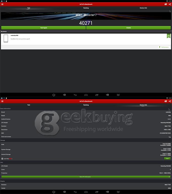 Beelink R89 RK3288 Quad Core 1.8GHz Android 4.4 Mini 4K TV Box HDMI HDD Player 2G/16G 802.11AC WIFI OTA Bluetooth DLNA - Black