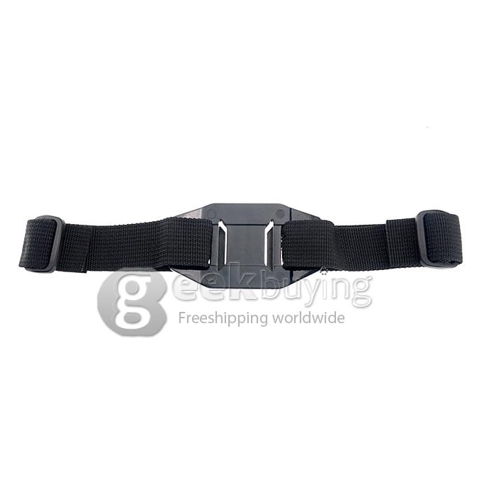 Helmet Strap Mount High Quality PC and Nylon Vented for GoPro Hero 4 / 3 / 2 / 1 / SJ4000 - Black