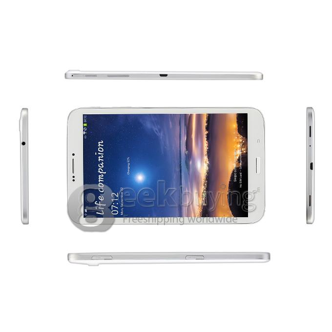 Kingzone KingPad 1 MTK6582 Quad Core 8.0 Inch Phablet Android 4.3 IPS 1GB RAM 8GB ROM 3G GPS Phone Call WCDMA OTG - White