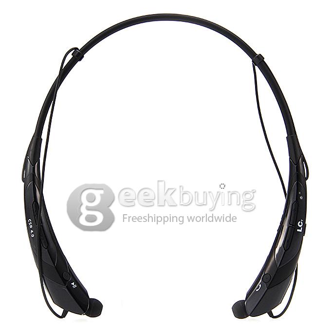 HBS-760 Wireless Tone Bluetooth 4.0+EDR Stereo Handsfree Neckband Sports Headset Headphone Earphone for Android iOS iPhone 6 Plus - Black