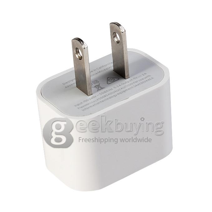 New US Travel USB Wall Charger Adapter for iPhone 6 iPhone 6 Plus iPhone 6s plus- White