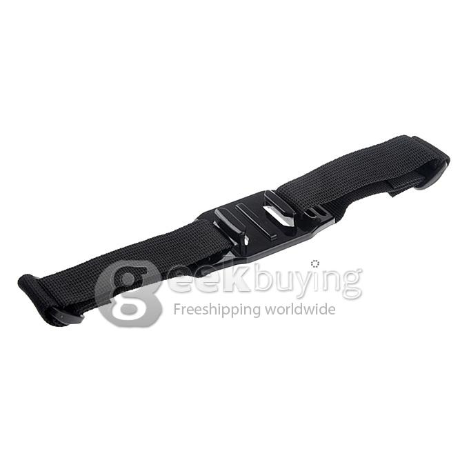 Helmet Strap Mount High Quality PC and Nylon Vented for GoPro Hero 4 / 3 / 2 / 1 / SJ4000 - Black