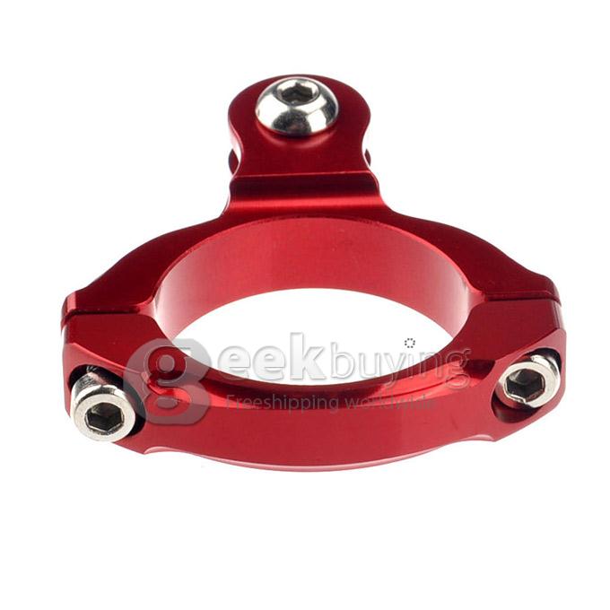 Bike Aluminum 31.8mm Round Handlebar Bar Standard Mount for GoPro HD 1 2 3 4 SJ4000 - Red