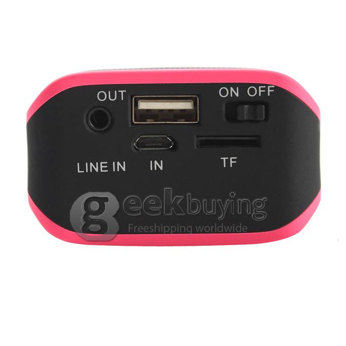 J6 Portable Wireless Bluetooth Speaker with Phone Handsfree Computer Small Speakers Car Bluetooth - Rose Red