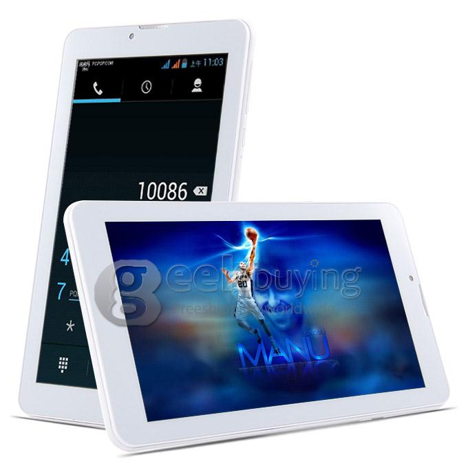 PX702 MTK8312 7 Inch 3G Phone Call Tablet PC Android 4.4 OS 4GB ROM GPS Bluetooth Phablet - Blue+White