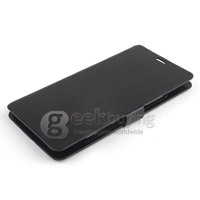 Protective PU Leather Hard Case Cover Shell for Iocean G7 - Black