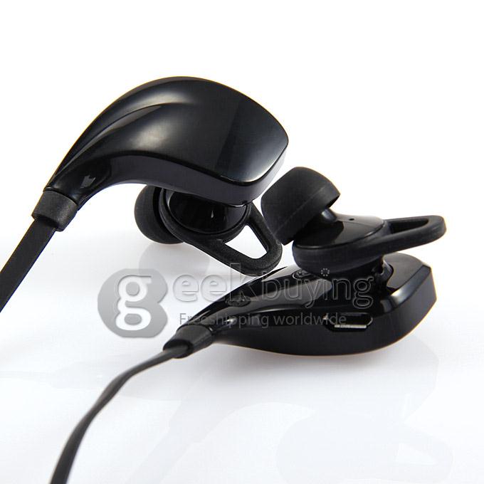 Connice Muses 1 Wireless Sporty Bluetooth 4.0 Headphone Earphone Music & Call Pair 2 Devices iOS Android iPhone6 Plus - Black