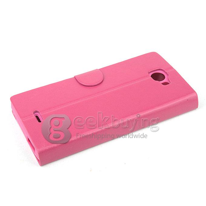 Brand New Protective PU Leather Hard Case Cover Shell for Iocean X7 - Rose