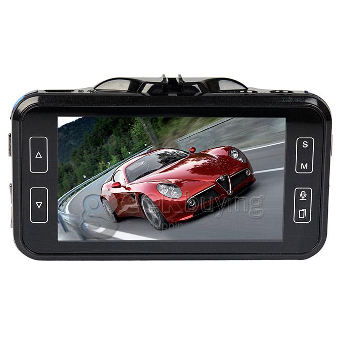 GT200 Novatek 96650 5.0 Mega Pixel Car DVR 170 Wide Angle CMOS Sensor 3.0inch TFT LCD Camcorder HD 1080P - Black