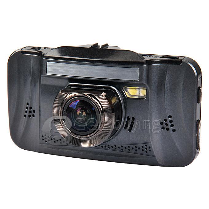 GT200 Novatek 96650 5.0 Mega Pixel Car DVR 170 Wide Angle CMOS Sensor 3.0inch TFT LCD Camcorder HD 1080P - Black